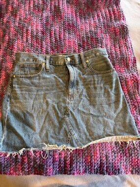 Madewell denim short skirt size M